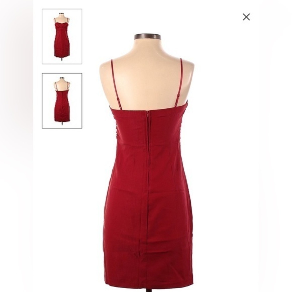 Ruby Rox Red Bodycon‎ Dress - Picture 2 of 9
